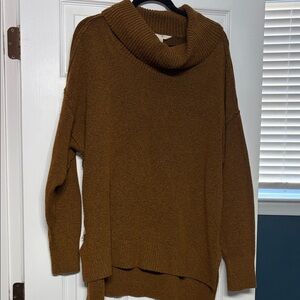 Terra and Sky Women’s Folded Neck Sweater